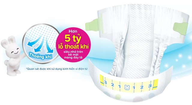 Tã dán Merries size NB 68 miếng (Dưới 5 kg) - Thiết kế