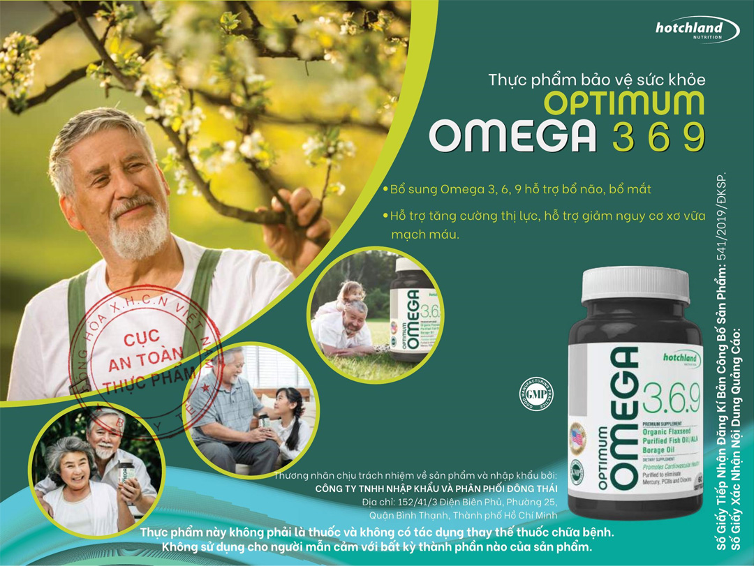 Thực phẩm bảo vệ sức khỏe Optimum Omega 3,6,9 lọ 60 viên