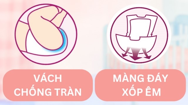 Miếng lót Bobby size NB2 60 miếng (Từ 1 tháng) - Thiết kế