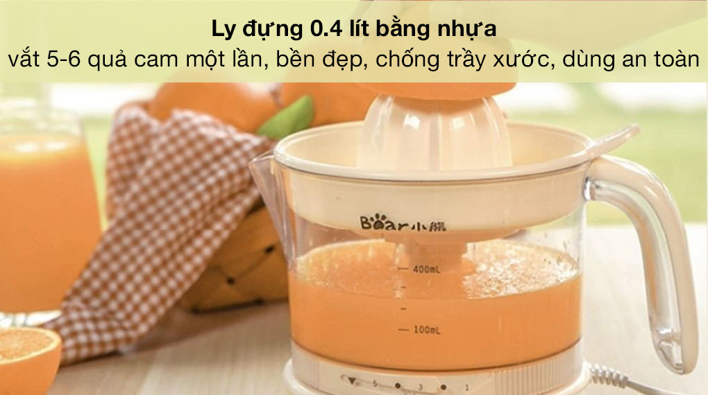 Máy vắt cam BEAR CZJ-A04B1 ly đựng