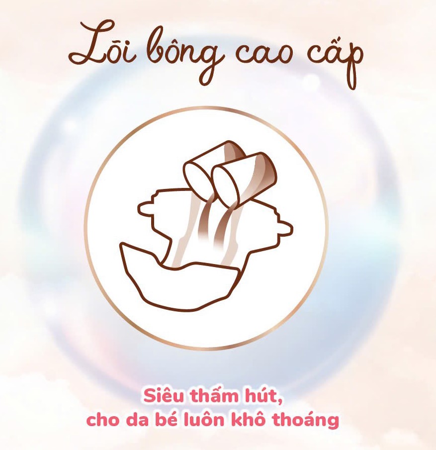 Tã dán Moony Dịu nhẹ size M 46 miếng (6 - 11 kg) - Thấm hút