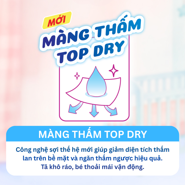 Tã dán Bobby size XL 62 miếng (12 - 17 kg) - Màng thấm Top Dry