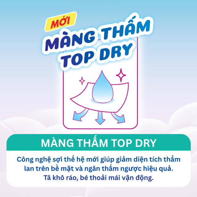 Tã quần Bobby size XXXL 31 miếng (20 - 35 kg) - Màng thấm Top Dry