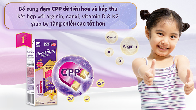 Tăng chiều cao - Lốc 4 hộp sữa pha sẵn Abbott PediaSure
